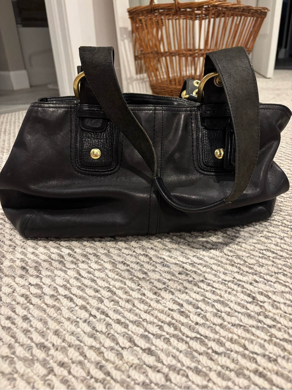 Coach soho leather satchel